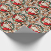 Victorian Santa Claus on Telephone with Children Geschenkpapier (Ecke)