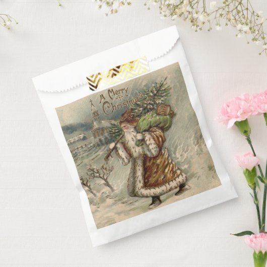 Victorian Santa Claus With Christmas Tree Geschenktütchen (Versiegelt)