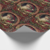 Victorian Santa Geschenkpapier (Ecke)