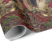 Victorian Santa Geschenkpapier (Rolleneckpunkt)