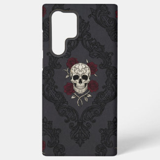 Victorian Skull & Roses Damask Phone Case Samsung Galaxy Hülle