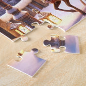 Victorian Sleigh Ride Reindeer & Lantern Lights Puzzle (Seite)