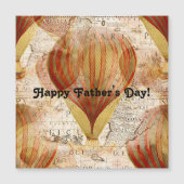 Victorian Steampunk Collage of Hot Air Balloons Magnetkarte (Vorderseite)