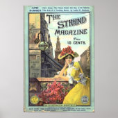 Victorian Strand Magazine Cover Illustration Poster (Vorne)