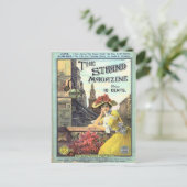 Victorian Strand Magazine Cover Illustration Postkarte (Stehend Vorderseite)