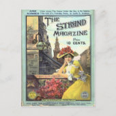 Victorian Strand Magazine Cover Illustration Postkarte (Vorderseite)