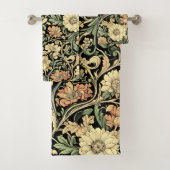 Victorian-style floral pattern  badhandtuch set (Insitu)