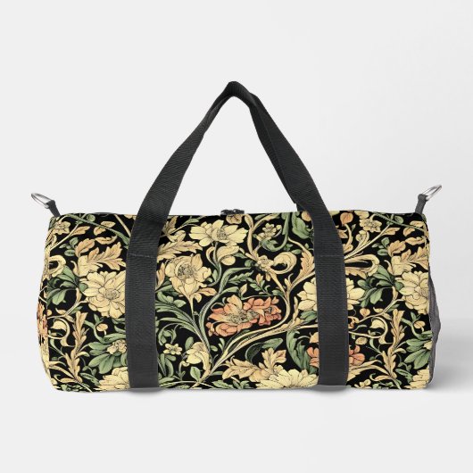 Victorian-style floral pattern  duffle bag (Vorderseite)