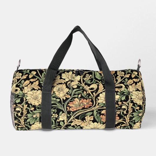 Victorian-style floral pattern  duffle bag (Rückseite)