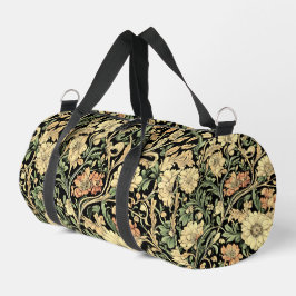 Victorian-style floral pattern  duffle bag