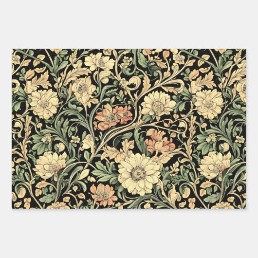 Victorian-style floral pattern  geschenkpapier set (Vorderseite 2)