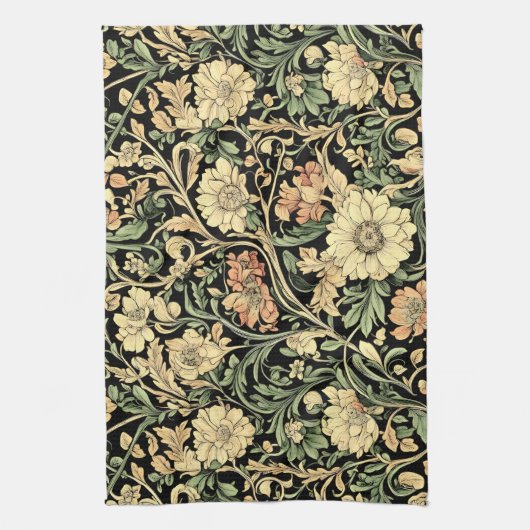 Victorian-style floral pattern  geschirrtuch (Vertikal)
