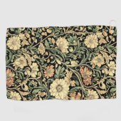 Victorian-style floral pattern  golfhandtuch (Horizontal)