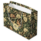 Victorian-style floral pattern  große geschenktüte (Rückseite Schrägansicht)