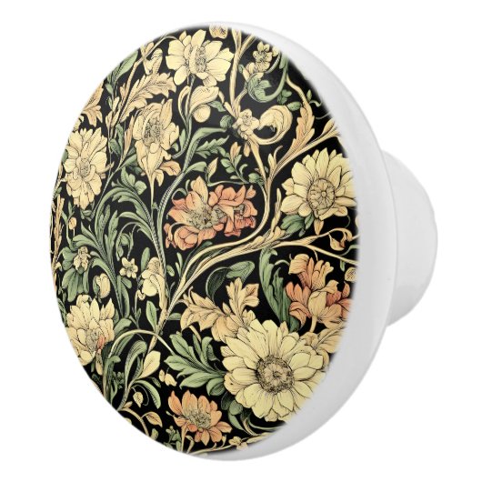 Victorian-style floral pattern  keramikknauf (Rechts)