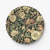 Victorian-style floral pattern  pappteller (Vorderseite)