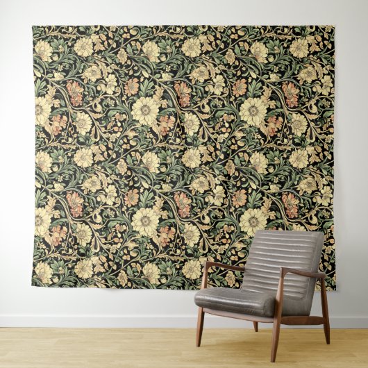 Victorian-style floral pattern  wandteppich (Beispiel (Horizontal))