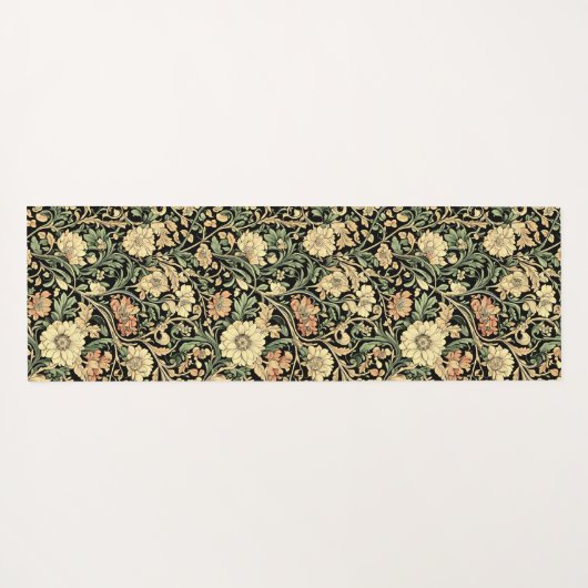 Victorian-style floral pattern  yogamatte (Rückseite (Horizontal))