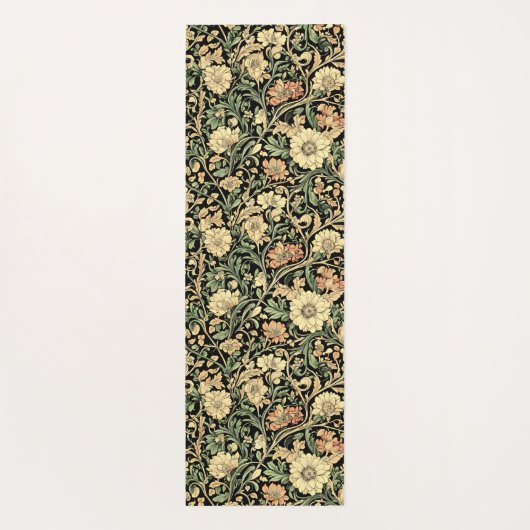 Victorian-style floral pattern  yogamatte (Rückseite)