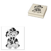 Victorian Teddy Bear Gummistempel (Stempel)