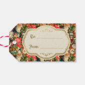Victorian Vintage Christmas Geschenkanhänger (Rückseite Horizontal)