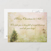 Victorian Vintage Christmas Postcard Feiertagspostkarte (Vorne/Hinten)