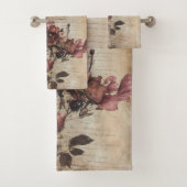Victorian Vintage Grunge Floral Badhandtuch Set (Insitu)
