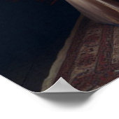 Victorian Vintage Mysterious Elegant Woman  Poster (Ecke)