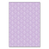 Victorian Violet Crest Elegant Foldable Name Card Tischnummer (Rückseite)
