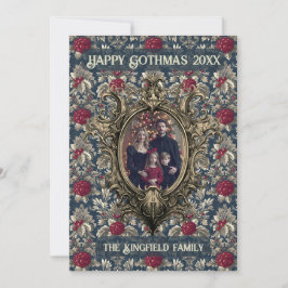 Victorian Winter Berry Ornament Familien-Gothmas Feiertagskarte