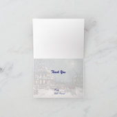 Victorian Winter Thank You Card Dankeskarte (Innenseite)
