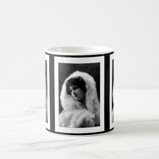 victorian woman cameo pose kaffeetasse (Mittel)