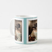 Victorian woman hair up in beads kaffeetasse (Vorderseite Links)