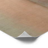 Victorian Woman Portrait Pastel-Tone Watercolor Poster (Ecke)