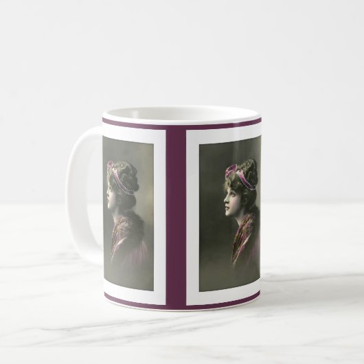 Victorian woman with hopeful expression kaffeetasse (Vorderseite Links)