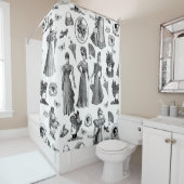 victorian women's style antique butterfly toile duschvorhang (Beispiel)