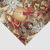 Victorian Yuletide Treasures Collage Seidenpapier (Ausschnitt)