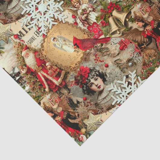Victorian Yuletide Treasures Collage Seidenpapier (Ausschnitt)