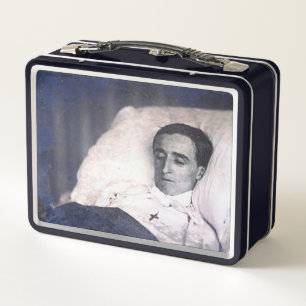Victorianische Ära Todesfoto Metall Brotdose