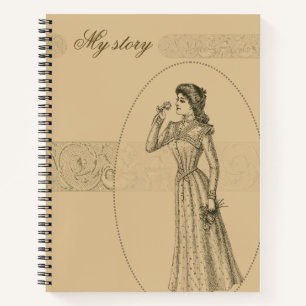 Victorianische Damenzeitschrift Notizblock