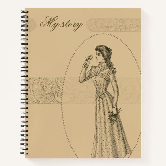 Victorianische Damenzeitschrift Notizblock (Vorderseite)