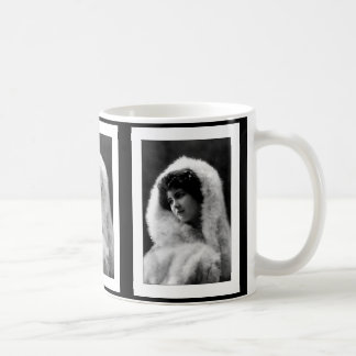 victorianische Frau in Cameo-Pose Kaffeetasse