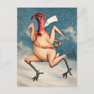 Victorianischer Pudding-Mann-Postkarte Postkarte