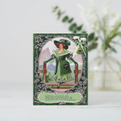 Victorianischer St. Patrick's Day Postkarte (Stehend Vorderseite)