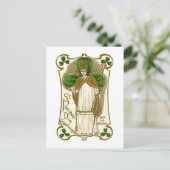 Victorianischer St. Patricks Day Postkarte (Stehend Vorderseite)