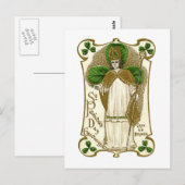 Victorianischer St. Patricks Day Postkarte (Vorne/Hinten)