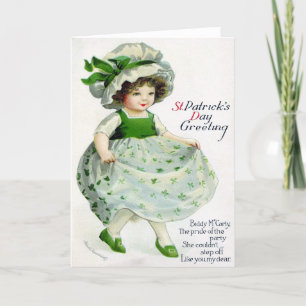 Victorianischer St. Patricks Tag Karte