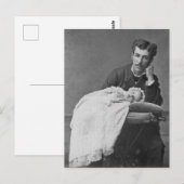 Victorianischer Todesfoto Postkarte (Vorne/Hinten)