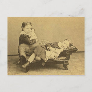 Victorianischer Todesfoto Postkarte