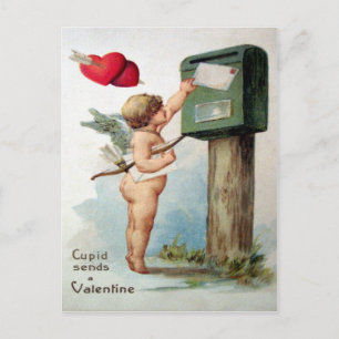 Victorianischer Valentinstag Feiertagspostkarte
